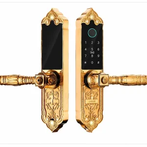 Khóa Vân Tay KAWA KDS06 Mạ Vàng 24K – WiFi/Remote, App TTLock