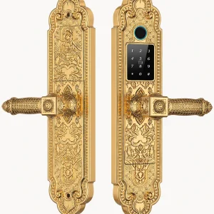 Khóa Vân Tay KASSLER KL-919 PRO GOLD – Đồng Đúc Nguyên Khối, App TTLock